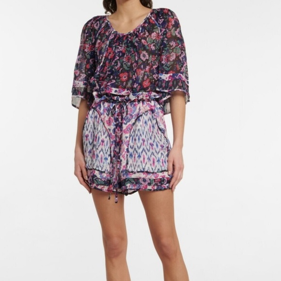 Isabel Marant Etoile Riolmy printed georgette shorts - Picture 1 of 7